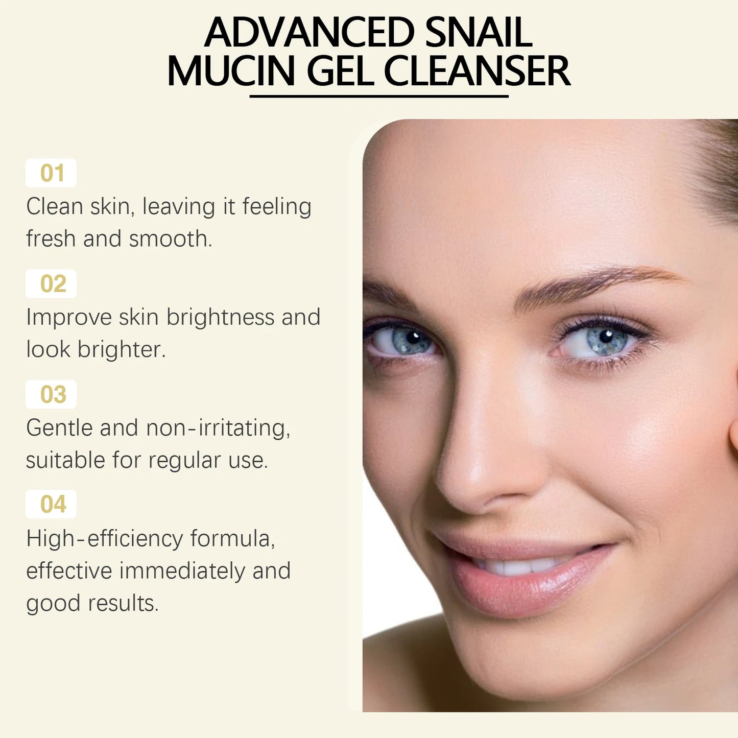 Advanced Snail 96 Mucin Power Cleanser Moisturizing Cleaning Face Skin Lifting Firming Smoothing Nourishing Facial Skin Care
