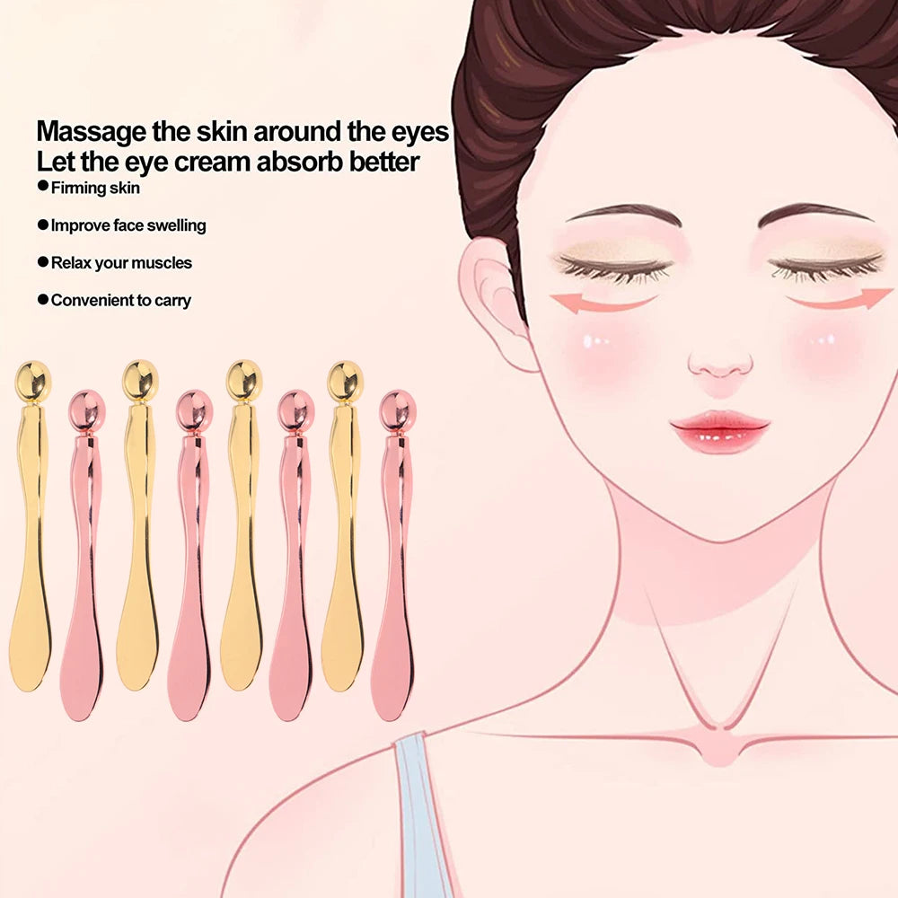 1PC Eye Cream Massage Stick Stainless Steel Applicator Face Massager Wand Facial Skincare Cosmetic Beauty Tool Dropshipping