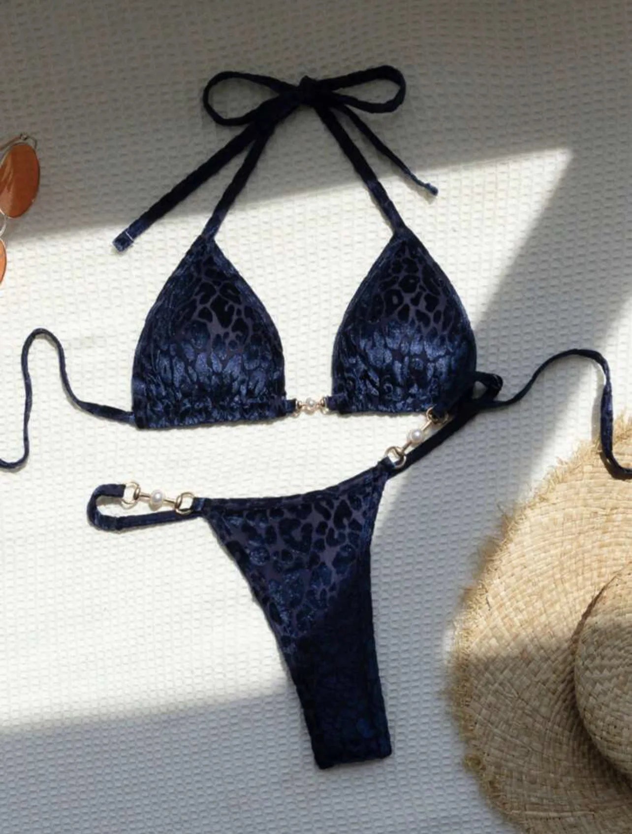 Leopard Bikinis Set Sexy Lace Up Bikini Sets Swimsuit Women Beachwear 2025 Summer Swimwear Thong Bathing Suit Beach Biquinis