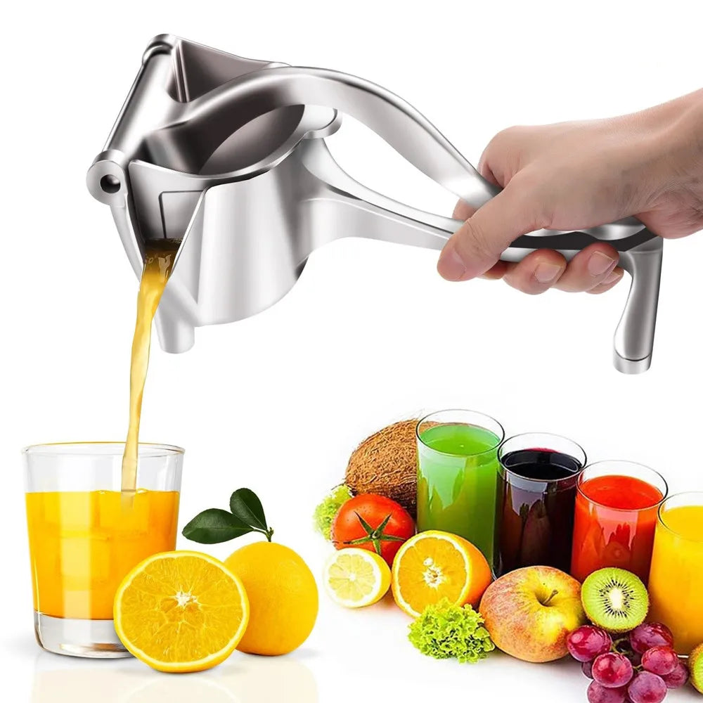 Aluminum Alloy Manual Juice Squeezer Hand Pressure Juicer Pomegranate Orange Lemon Sugar Cane Juice Kitchen Bar Fruit Tool