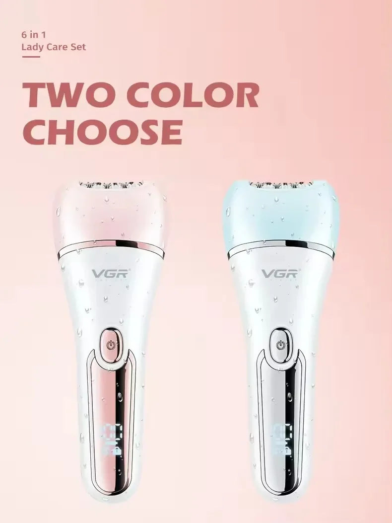 VGR Hair Trimmer Professional Hair Removal Tool Electric Epilator Lady Shaver Waterproof Hair Remover Epilator for Women V-733