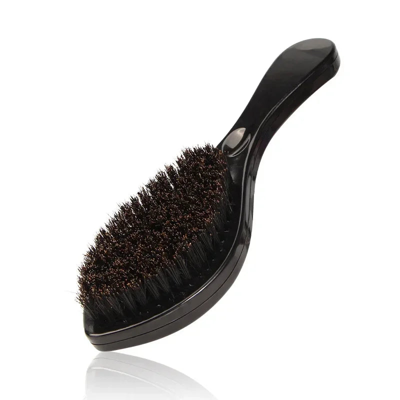 New MAN Hair Brush Boar Bristle For Men's Beard Shaving Comb Face Massage Facial Hair Cleaning Brush Wave Comb Drop Shipping