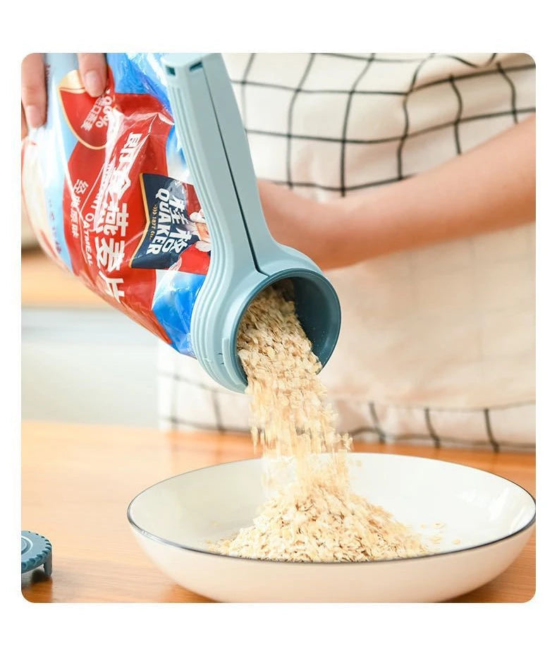 1PC Reuseable Bag Clip Snack Fresh Food Storage Sealing Kitchen Mini Sealer Food Clip with Cap Type Spray Nozzle Moistureproof