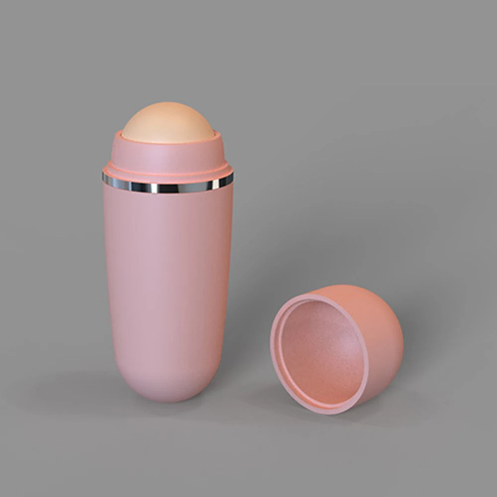 Oil-Absorbing Natural Volcanic Stone Face Clean Care Oil Control Reusable Face Massager Roller Skincare Beauty Makeup Tool