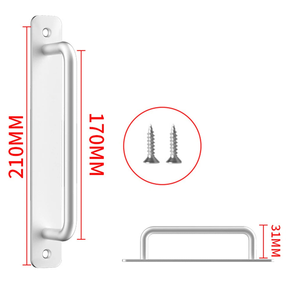 Door Handle Cabinet Pulls Aluminum Push-pull Balcony Gate Window Pulls Knob Kitchen Furniture Hardware Handle