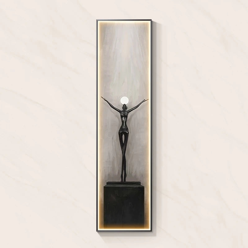 Modern Abstract Art Interior Painting Led Wall Hanging Lamp For Living Room Kitchen Porch Aisle Dining Room Room Home Decoration