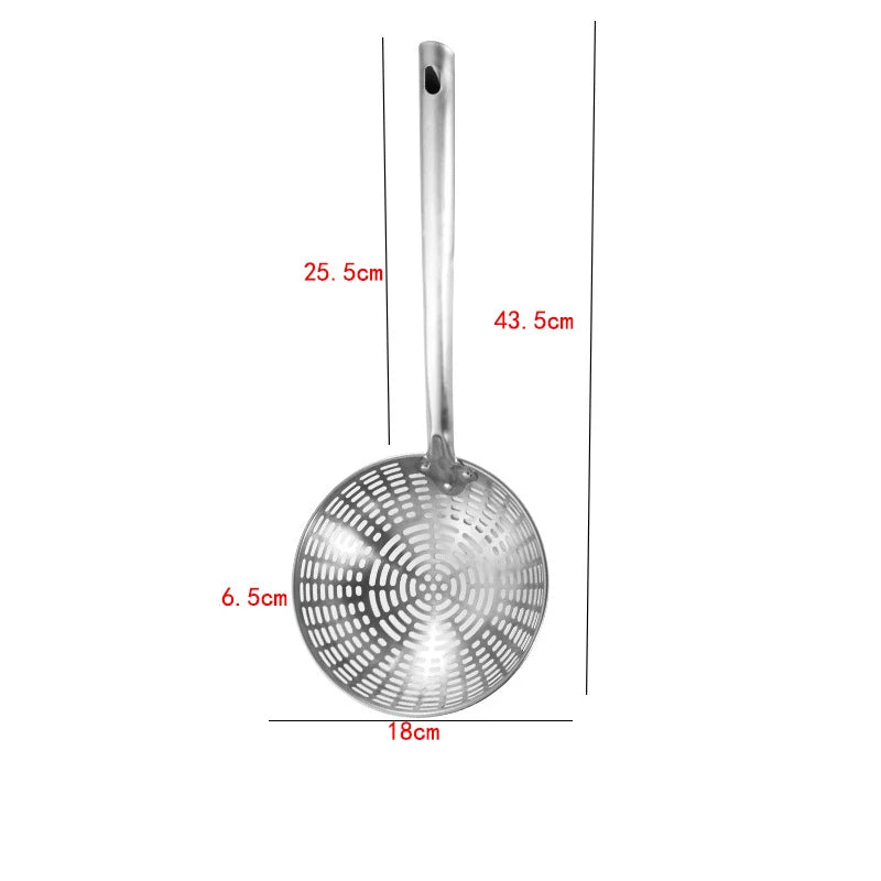 Stainless Steel Skimmer Colander Mesh Deep Oil Frying Cooking Noodles Scoop Strainer Kitchen Food Filter Spoon Kitchenware
