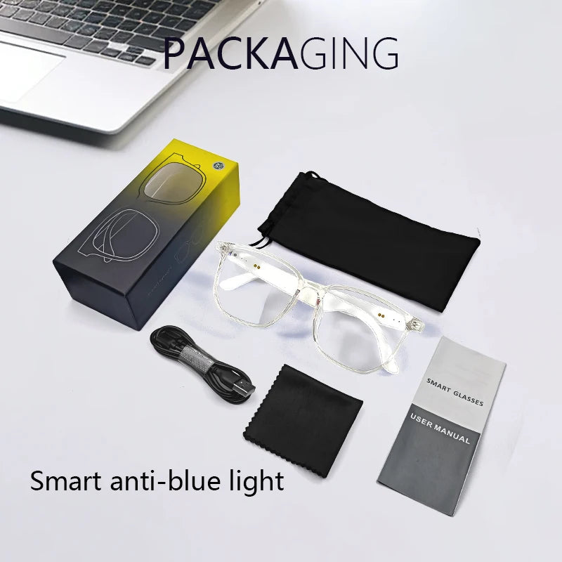 Smart Glasses Listenable Songs, Wireless Headphone Glasses, Shades for Women & Men, 3in1 Smart Glasses that Play Music