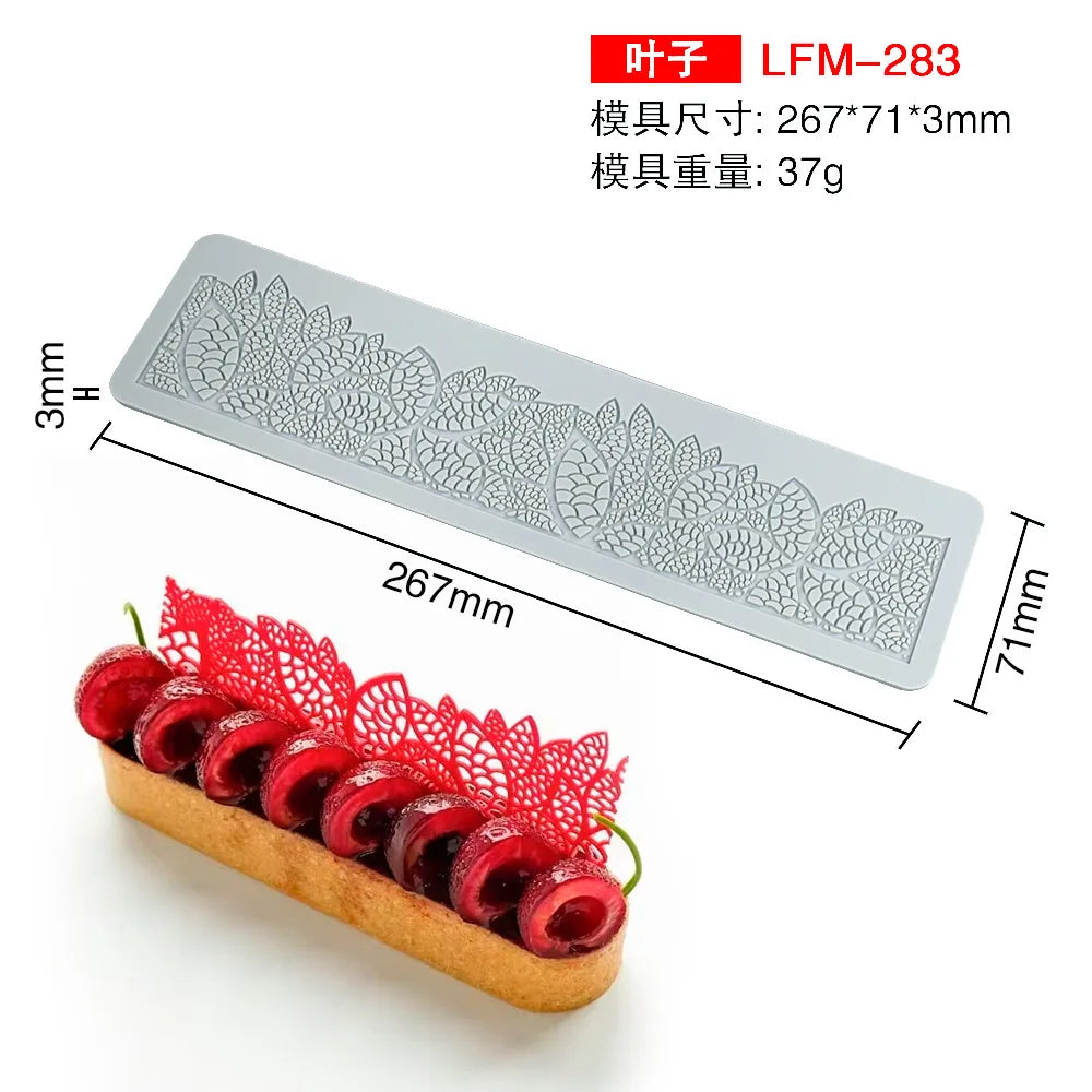 Various Leaf Butterfly flower Silicone Cake Lace Mold Snowflakes deer Shape Fondant Mold Cake Decorating Tool kitchen bakeware