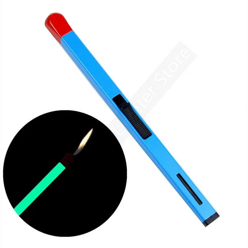 Super Long Luminous Matchstick Lighter Butane Torch Inflatable Lighter Household Aromatherapy Kitchen Gadgets Daily Necessities