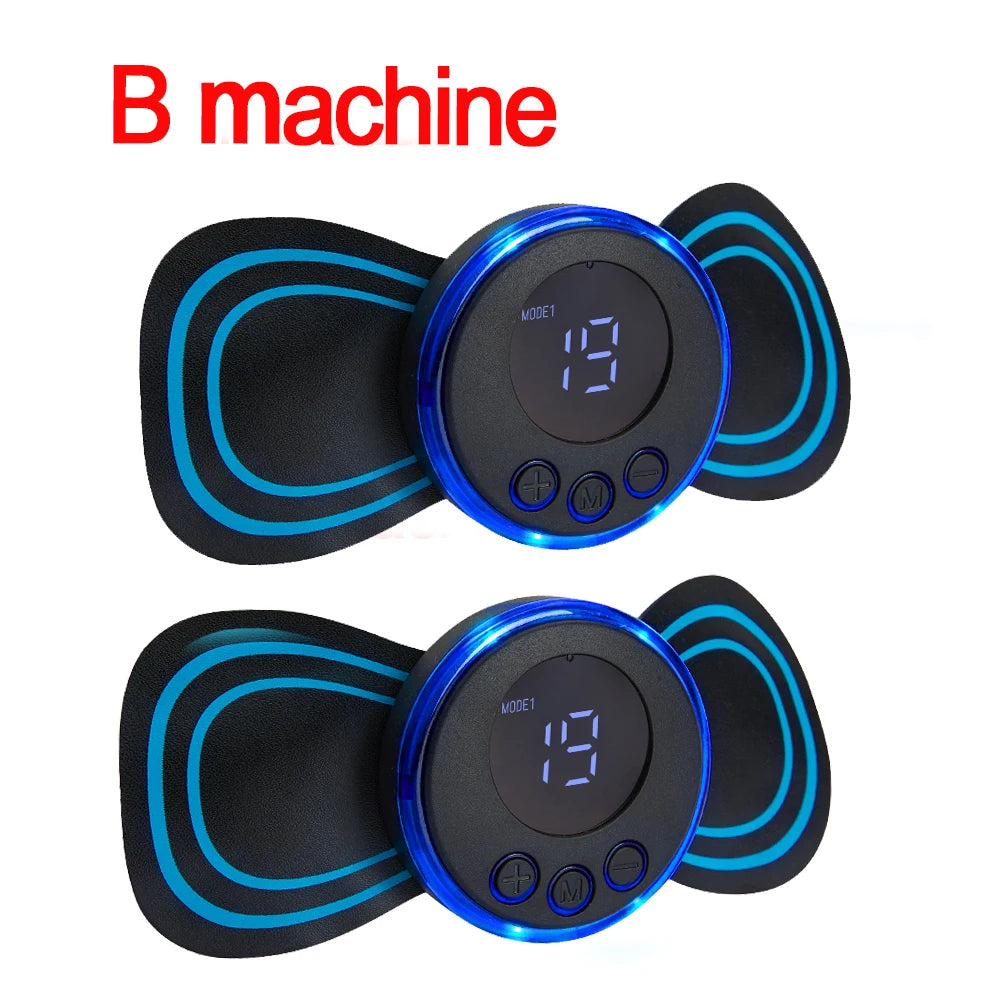 Neck Massager EMS Muscle Stimulator Electric Cervical Massage Patch Low Frequency Pulse Massage Pads Pain Relief Relaxation Tool
