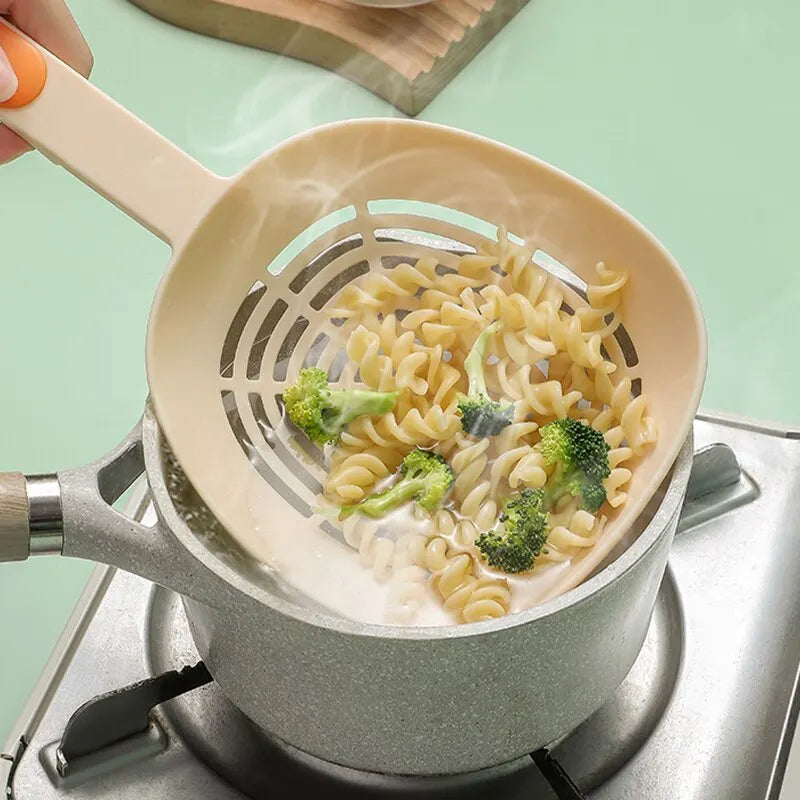 Leak Kitchen Pasta Spoon Fishing Dumplings Long Handle Food Grade High Temperature Resistant Spaghetti Large Funnel