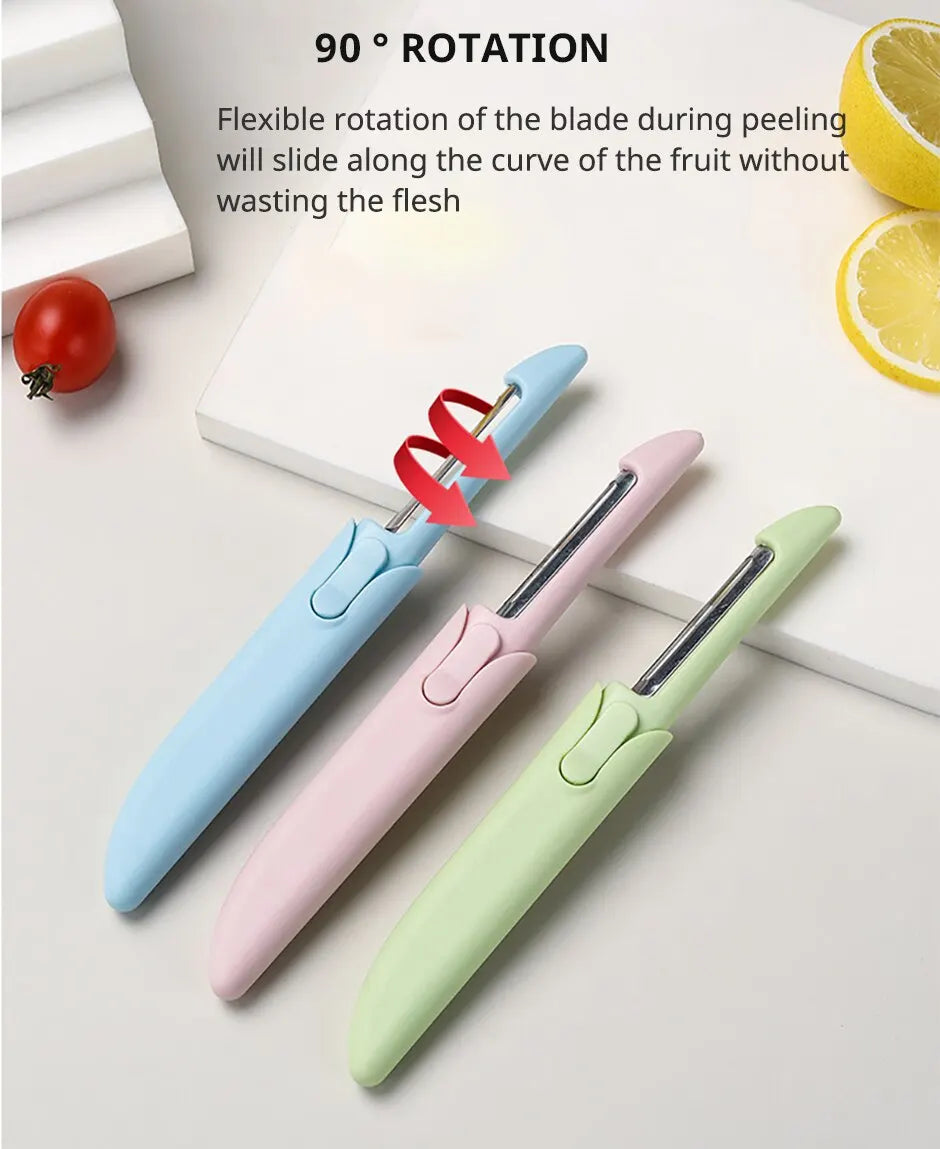 Two in One Peeler Stainless Steel Fruit Peeler Kitchen Knife Double Ended Melon Peeler Kitchen Cooking Tool