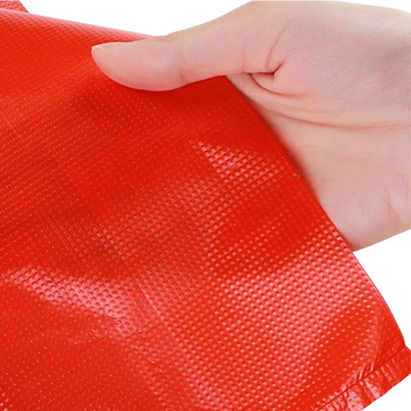 50Pcs/Lot Plastic Bag With Handle Red Thicken Vest Bags Supermarket Grocery Shop Gift Shopping Bag Home Kitchen Supplies