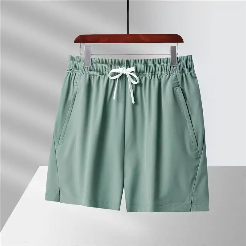 Summer Men's Shorts with Zip Pocket Quick-Drying Sports Trousers Lightweight Breathable Sports Shorts Casual Streetwear