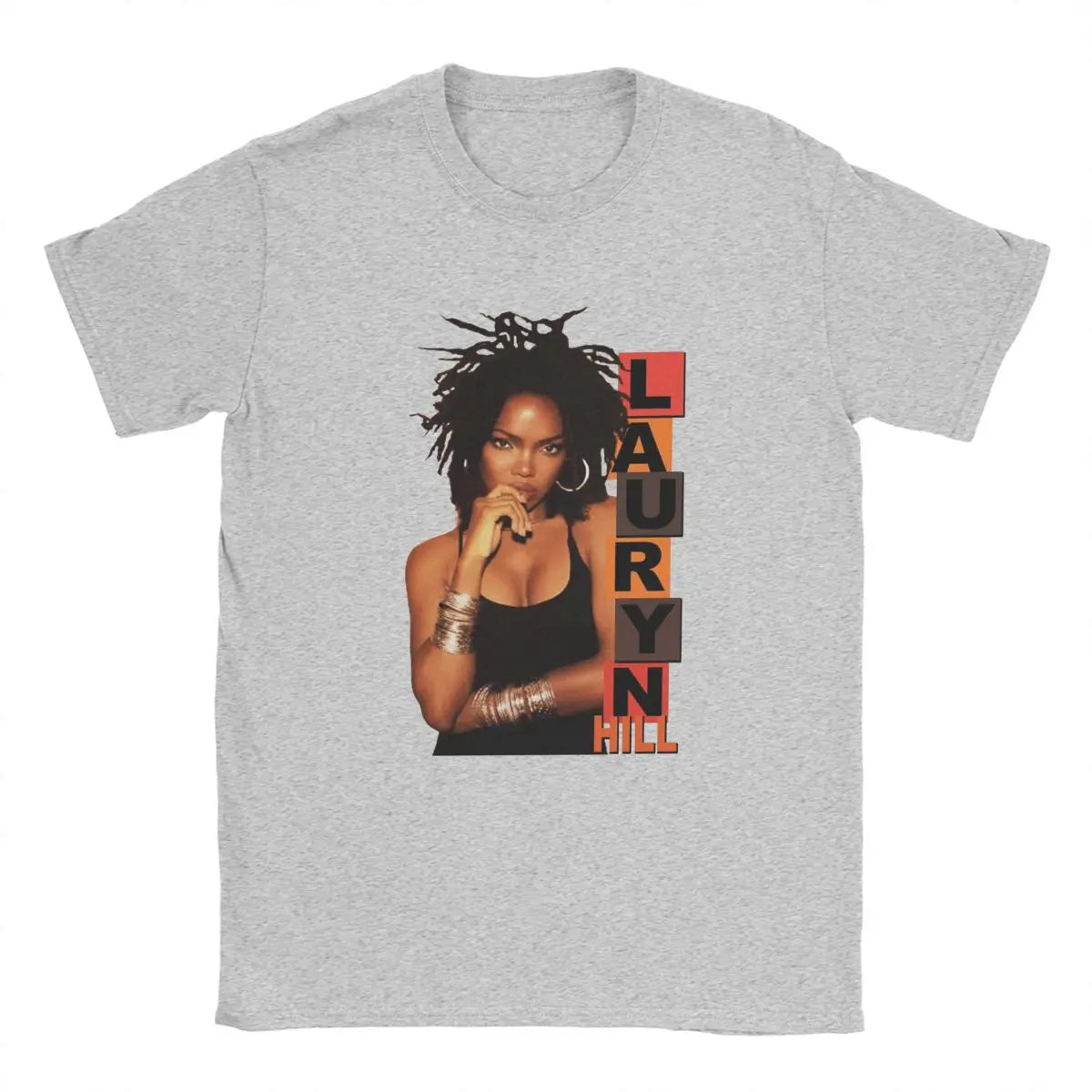 Men's T-Shirts Lauryn Hill Fugees The Famous Vintage Cotton Tee Shirt Short Sleeve Music Hip Hop Harajuku T Shirt Round Neck