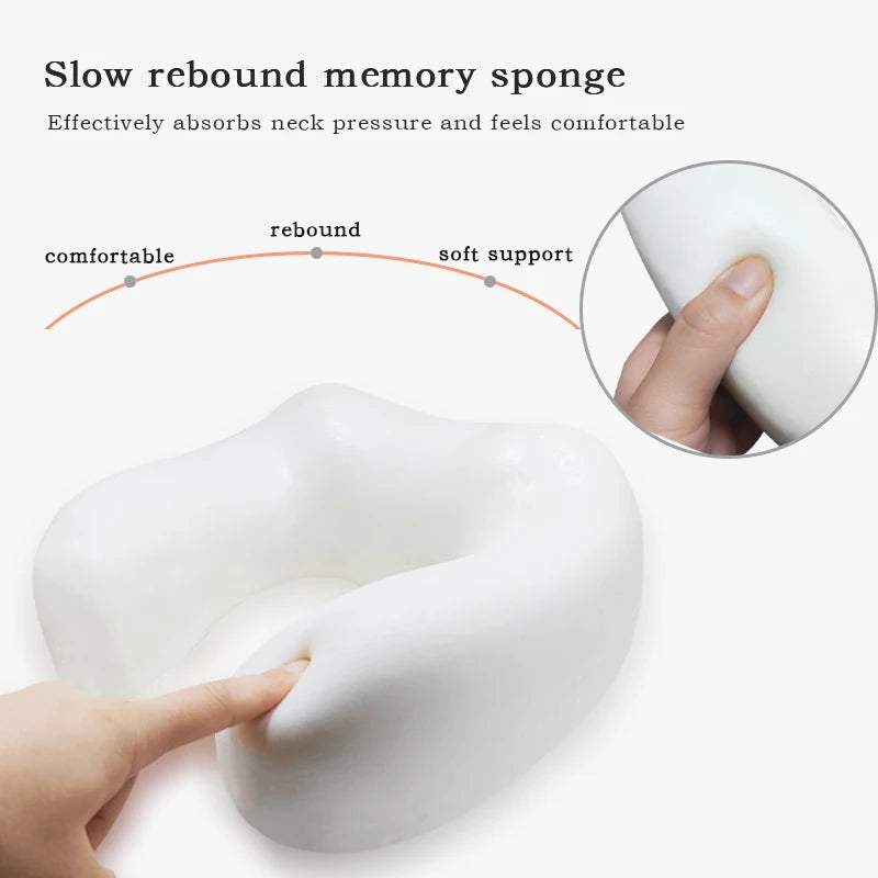 Portable U-shaped Neck Massager Electric Neck and Shoulder Vibration Massage Single Button Operation Suitable for Travel Work