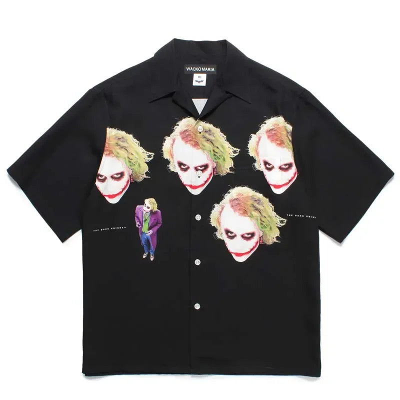 Harajuku Street Fashion Summer T Shirt Breathable Patter Round Neck Men Women Tops Hip-hop Trendy Character Short Sleeved Shirt