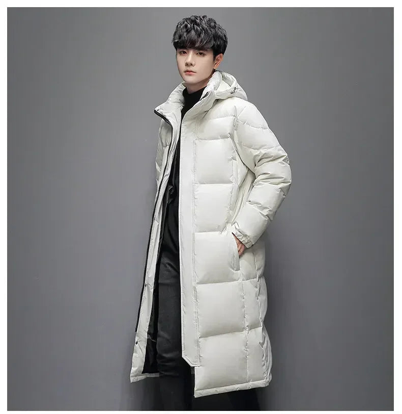 Men's Slim Cotton Long Coat High Quality Design Hot Casual Parka Men Clothes Unisex Outdoor Leisure Parka Cotton-Padded Parkas
