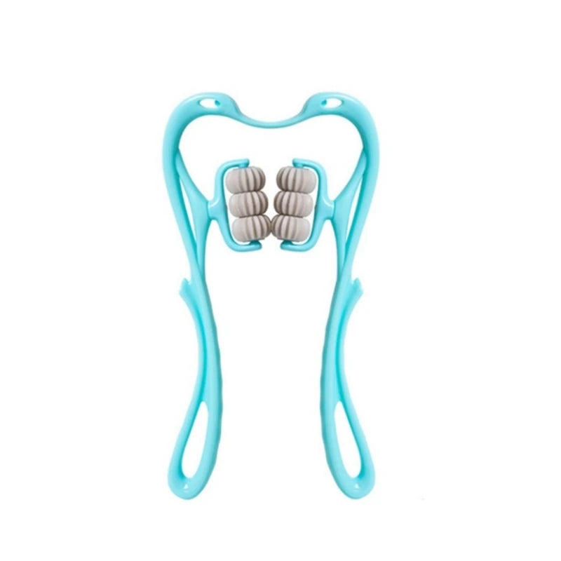 Plastic Pressure Point Therapy Neck Massageador Massagem Relieve Hand Roller Neck Massager for Neck Shoulder Trigger Point