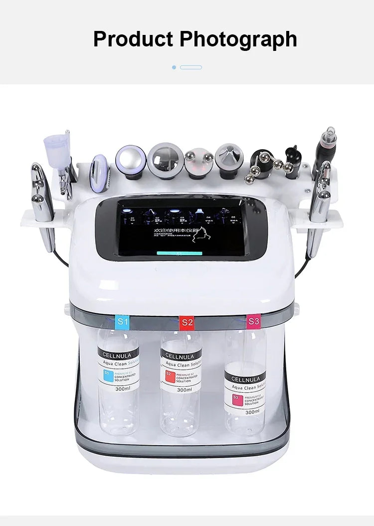 Hot Selling! 10IN1 Water Oxygen Jet Peel Hydro Beauty Skin Cleansing facial Machine Facial Machine Water Aqua Peeling for spa