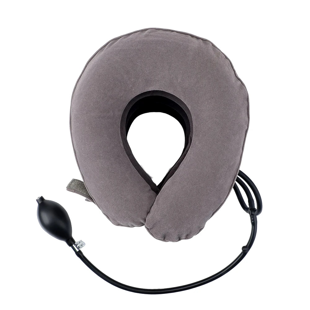 Dropshipping Inflatable Cervical Retractor Neck Massager Air Cervical Traction Neck Stretching Brace Soft Neck Cervical