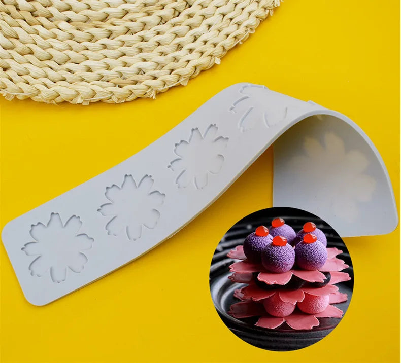 Various Leaf Butterfly flower Silicone Cake Lace Mold Snowflakes deer Shape Fondant Mold Cake Decorating Tool kitchen bakeware