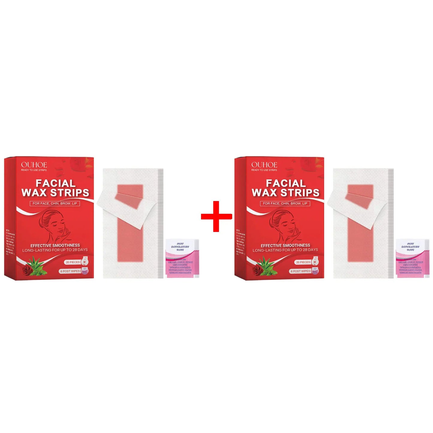 Facial Wax Strips for Face Ready to Use Lip Eyebrow Leg Arm Body Hair Removal Summer Depilation Clean Waxing Wipe Sticker Papers