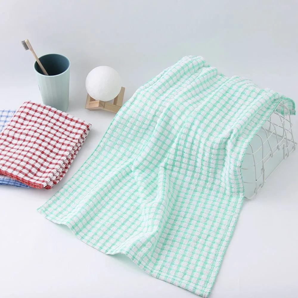 Rag Tea Towels New Cotton Drying Washing Dish Cloth Absorbent Large Size Cleaning Cloths Kitchen Supplies