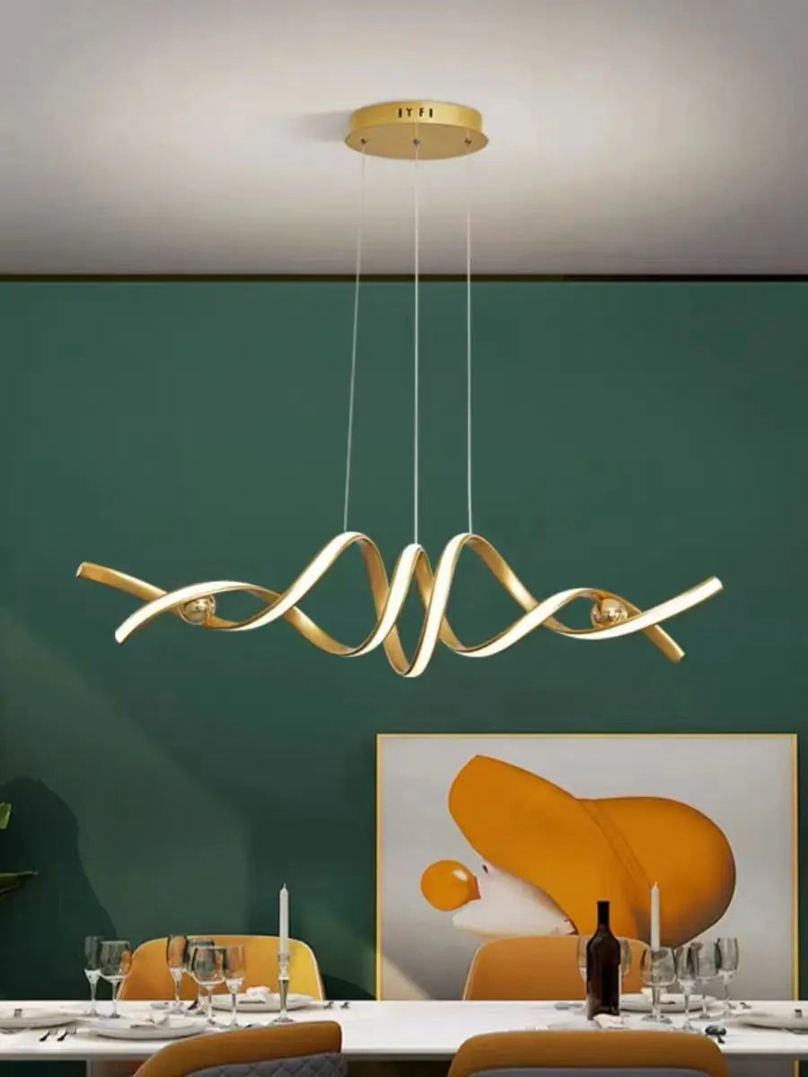 LED Pendant Light long hanging For dining room or living room kitchen chandelier designer simple lighting fixture