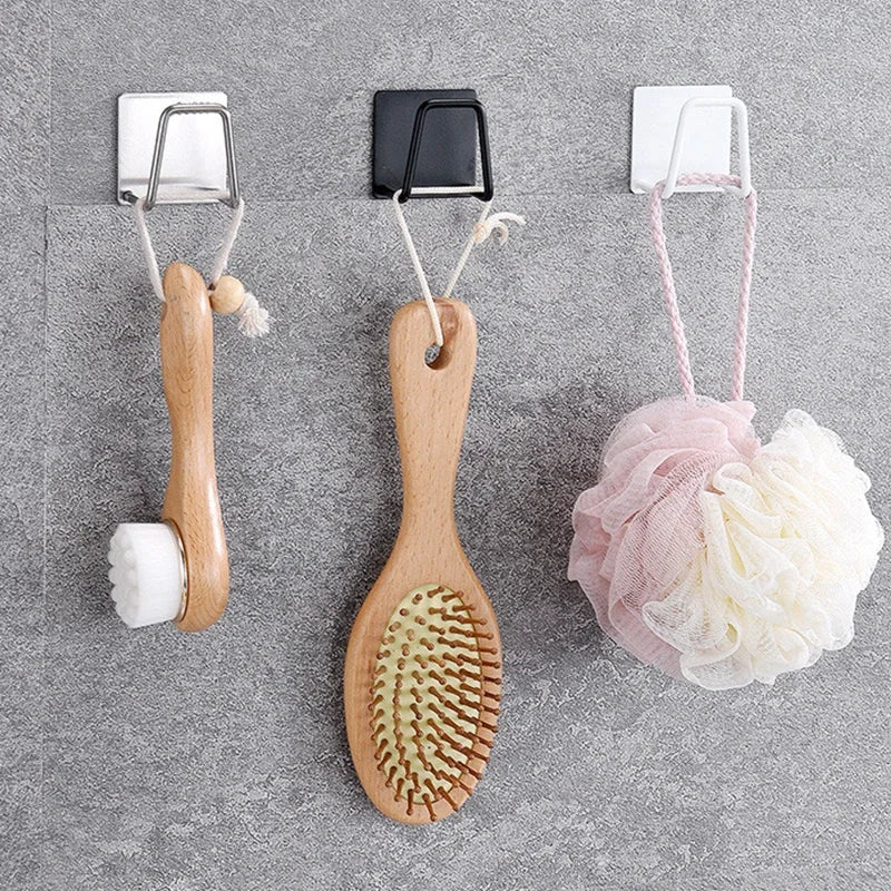 5/1pcs Stainless Steel Sink Sponges Holder Self Adhesive Drain Drying Rack Shelf Household Wall Hooks Kitchen Storage Organizer