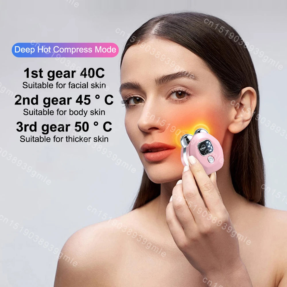 Face Lifting Device EMS Face Massager Skin Tightening Microcurrent Roller Facial Anti Wrinkle Neck Lift Massage Skin Beauty