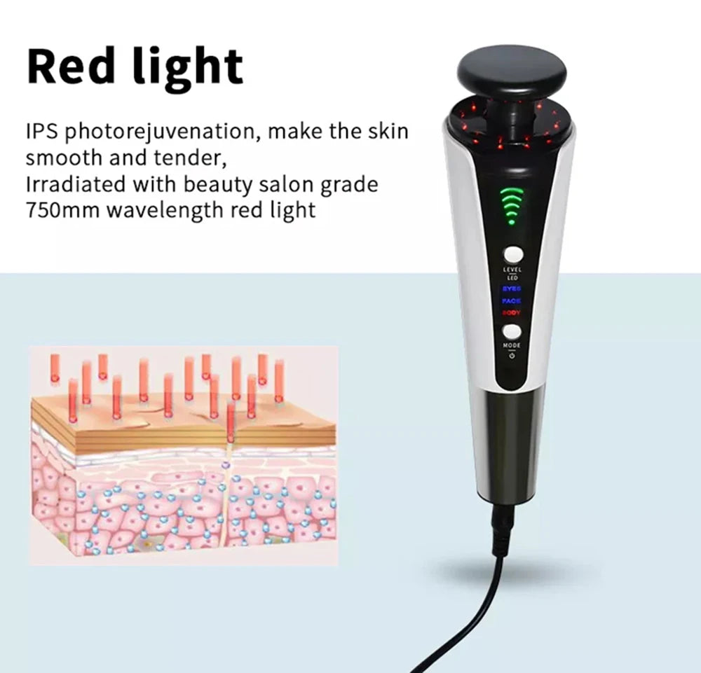 NEW 3 In 1 Skin Lifting Red Light Machine for Face Body Facial Rejuvenation Tighten Eye Bag Remove Chin V-line Up Beauty Device