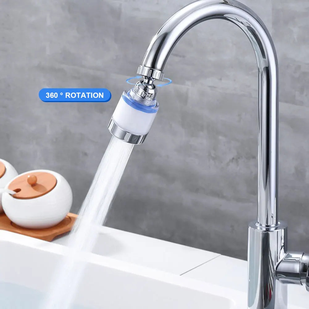 360 Degree Rotating Splash Filters Faucet Adapter for Household Kitchen Bathroom Water Saving Anti-splash Faucet Water Purifier