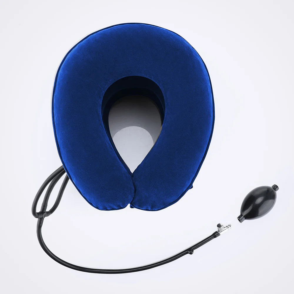 Dropshipping Inflatable Cervical Retractor Neck Massager Air Cervical Traction Neck Stretching Brace Soft Neck Cervical