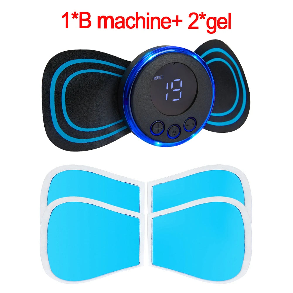 Neck Massager EMS Muscle Stimulator Electric Cervical Massage Patch Low Frequency Pulse Massage Pads Pain Relief Relaxation Tool
