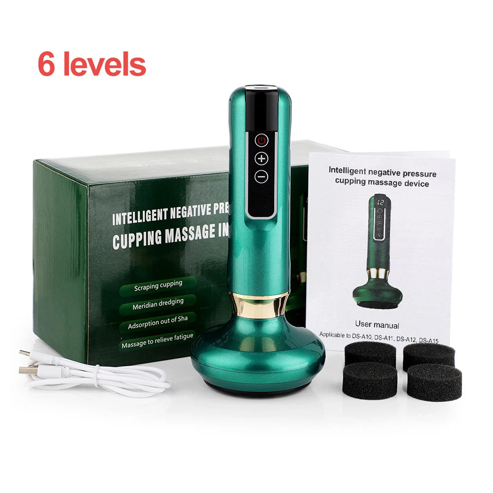 Electric Suction Medical Cupping Therapy Set Beauty Massager Glass Jars Anti Cellulite Cupping Vacuum Slimming Guasha Massage
