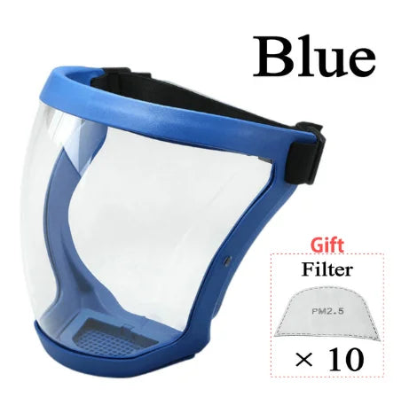 Transparent Security Protection Shield Full Face Shield for Kitchen Tools Oil-splash Proof Moto Cycling Windproof Glasses Mask