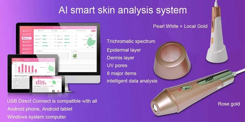 WIFI Wireless Portable Skin Aesthetic Analyzer Digital Skin Scanner Facial Diagnosis Detector Skin Analysis Salon Beauty Machine