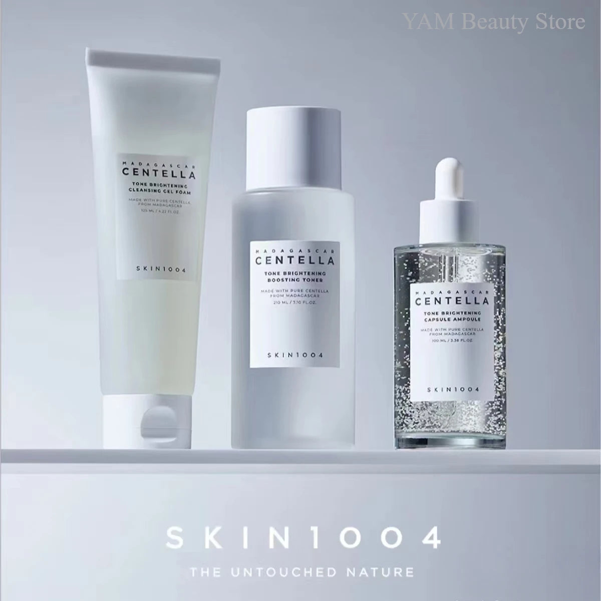Korean Centella Brightening Toner Gel Facial Cleanser Ampoule Moisturizing Face Serum and Cream Skincare Original Products Set
