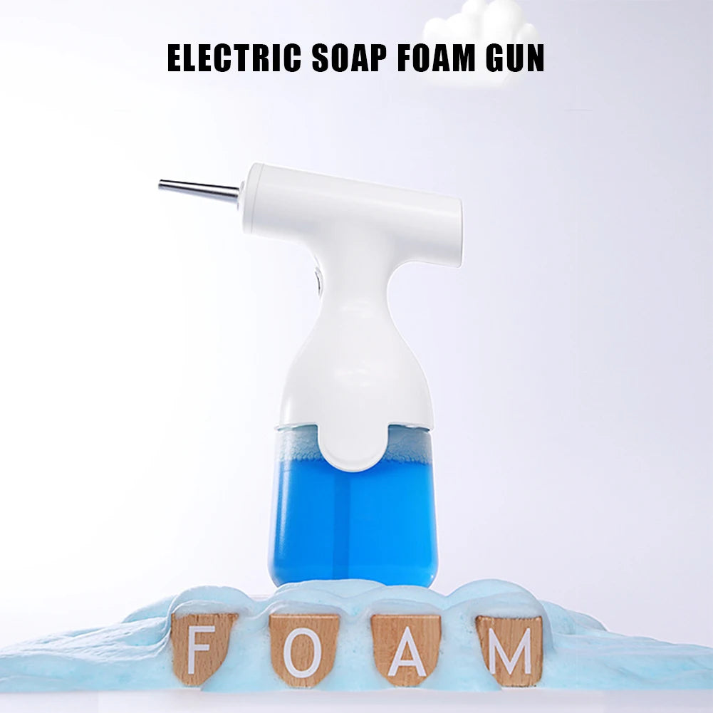 Electric Automatic Foam Soap Dispensers Rechargeable 350ML Soap Foaming Gun Foam Machine for Shampoo Shower Gel Facial Cleanser
