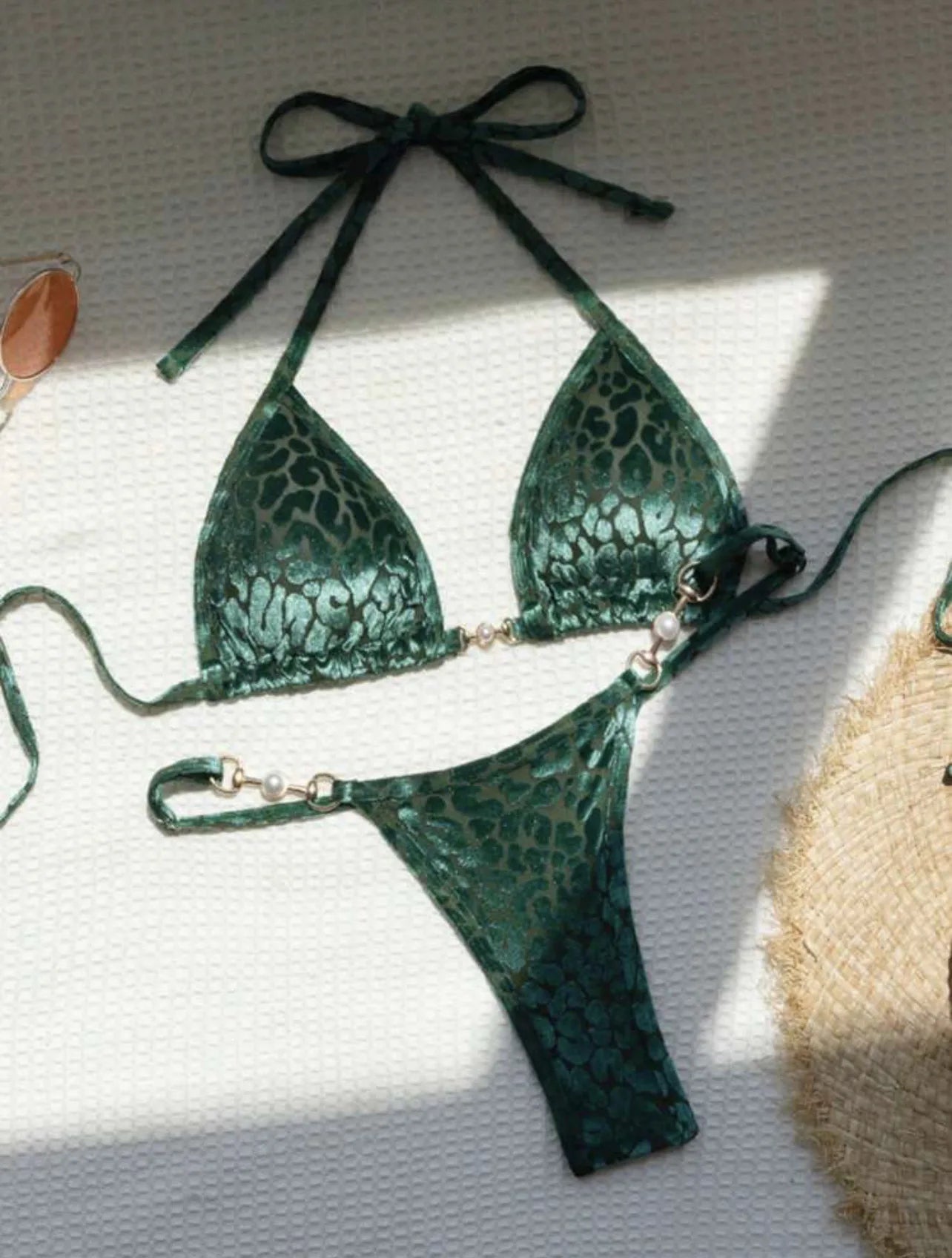 Leopard Bikinis Set Sexy Lace Up Bikini Sets Swimsuit Women Beachwear 2025 Summer Swimwear Thong Bathing Suit Beach Biquinis