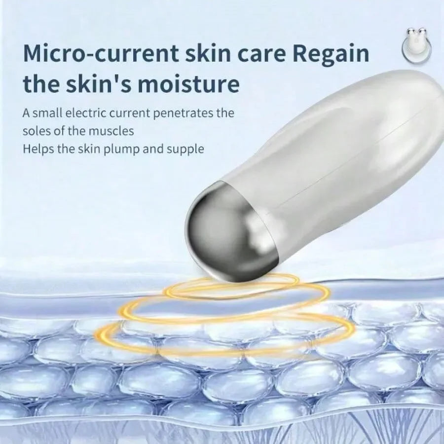 Portable Electric Face Lift Roller Massager EMS Microcurrent Vibration Facial Lifting Skin Tighten Massage Beauty Devices