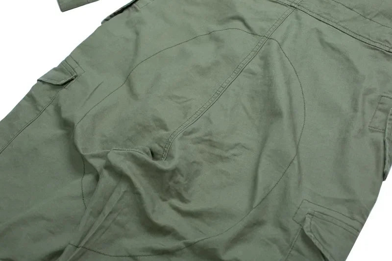 American Multi Pocket Work Suit Jumpsuit Men Fashion Brand Jumpsuit Loose Work Suit for Men