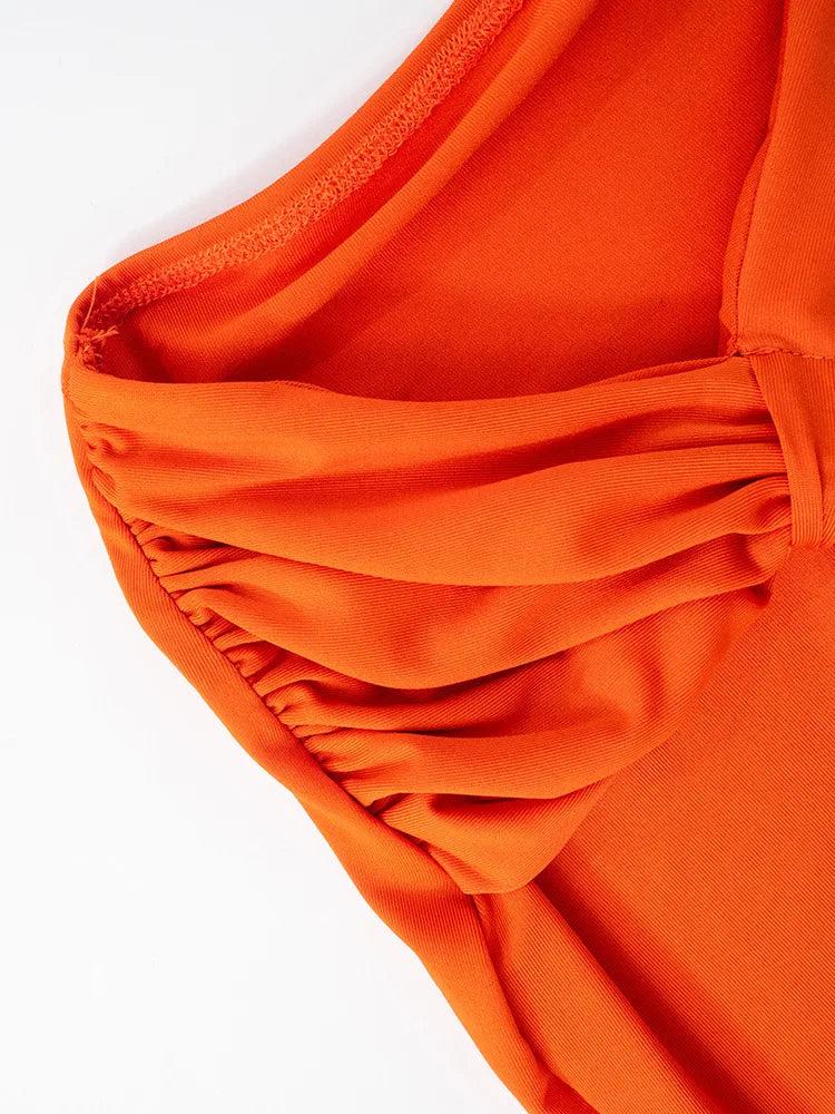 Mozision Irregular Ruched Sexy Maxi Dress For Women Gown Hollow Out One Shoulder Sleevelessdraped Bodycon Club Party Long Dress