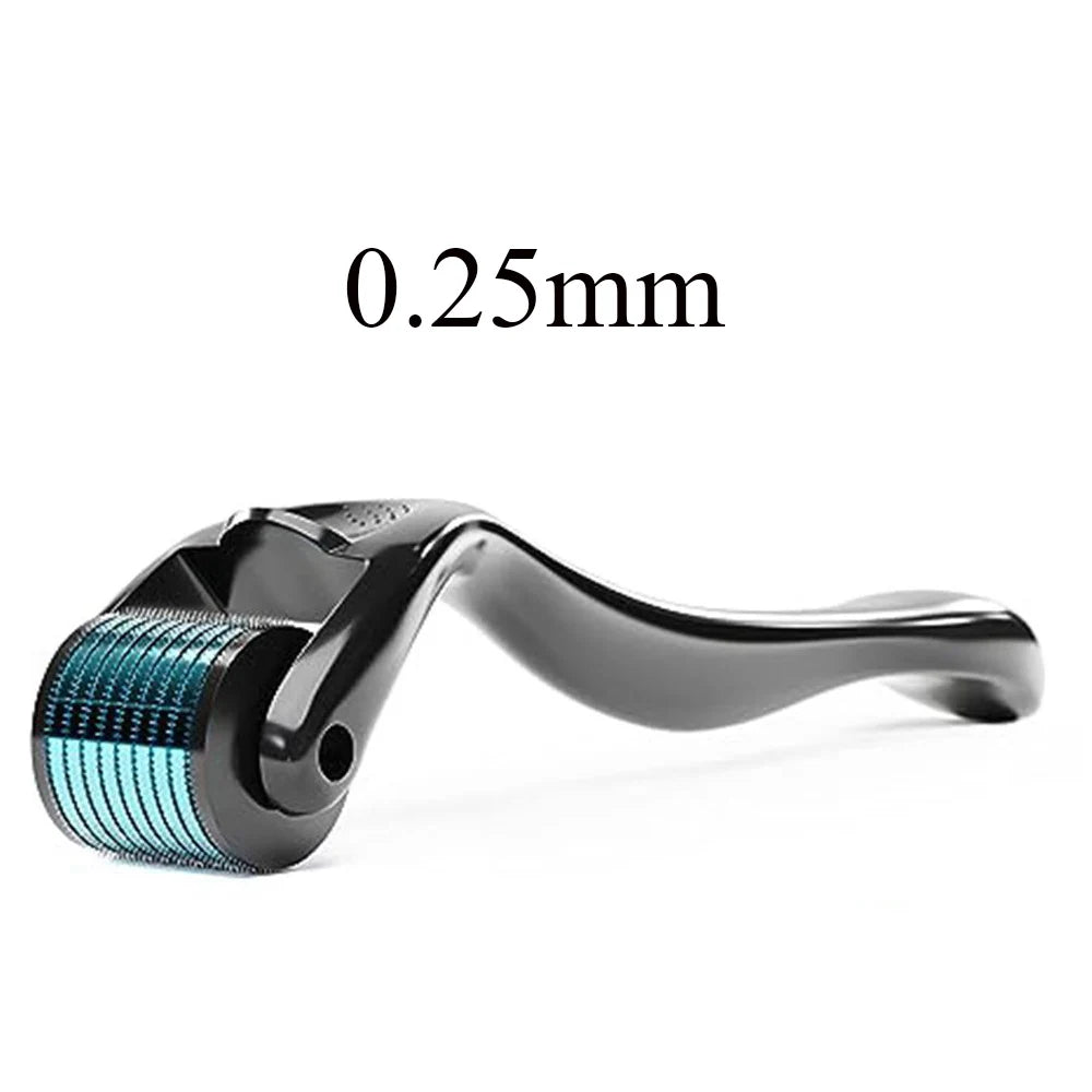 0.2/0.25/0.3mm Microneedles Derma Roller for Hair Beard Facial Skin Men Women Black/White Handle with Black/Blue/Green Head