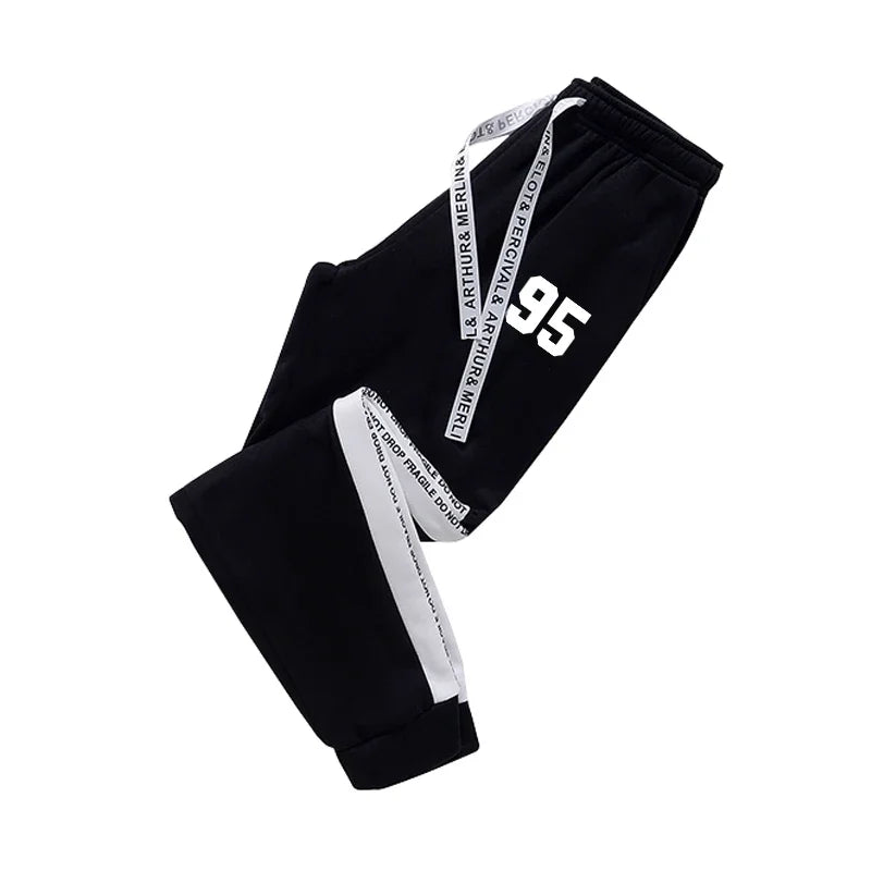Mens Sweatpants Fashion Casual Print High Quality Black White Versatile Tracksuit Trousers Outdoors Fitness Sport Jogging Pants