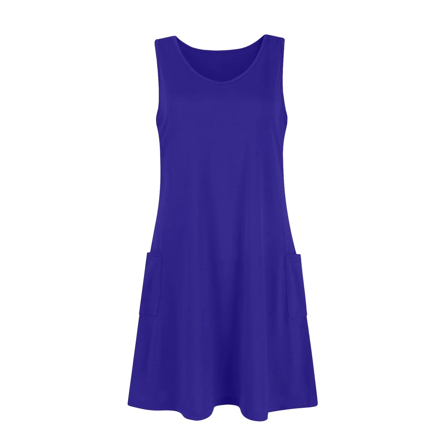 Women's Summer Casual Swing T-Shirt Dresses Beach Cover Up With Pockets Plus Size Loose T-shirt Dress vestidos largos