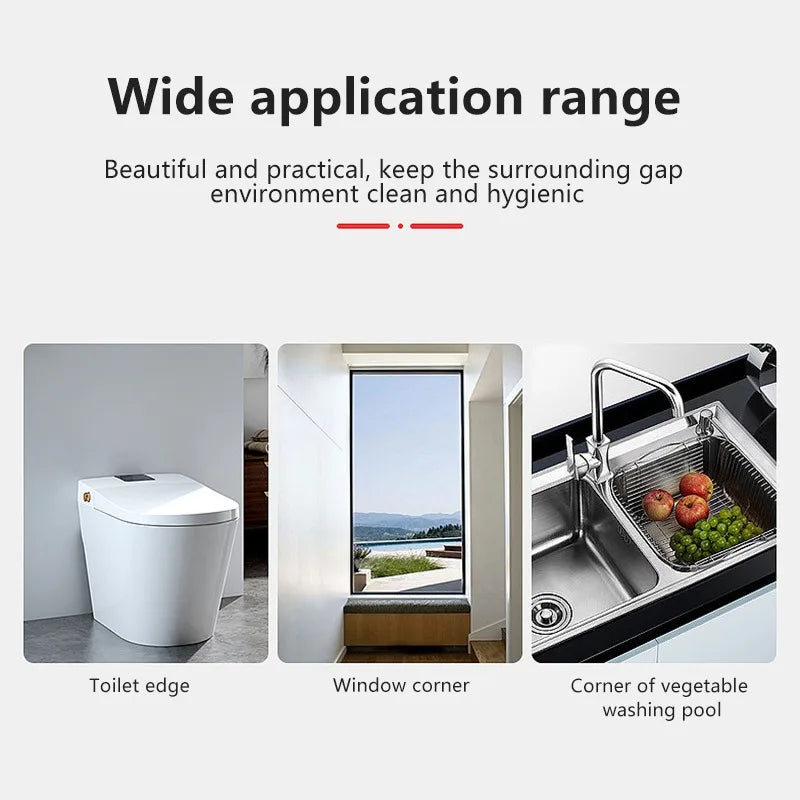 1m/3.2m*3.8cm PVC Waterproof Sealing Tape for Bathroom Kitchen Sink, Shower, Bathtub and Toilet - Self Adhesive Wall Stickers