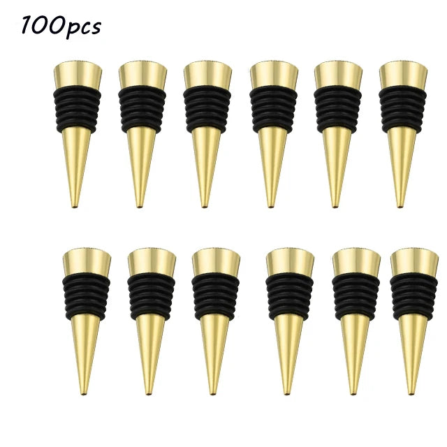 Zinc Alloy Wine Bottle Stopper Rubber Wine Stoppers Reusable Bottle Stoppers for Kitchen, Bar, Gifts, Holiday Party, Wedding